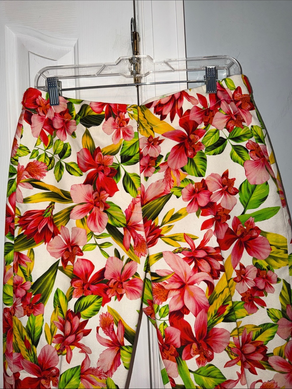 J. Crew Collection Women’s Pink Floral Pants size 8 - Picture 3 of 8